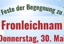 Fronleichnam – Gottesdienste und Feste der Begegnung in Erbenheim und Sonnenberg